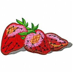 Strawberry Embroidery Design 11 Strawberry Embroidery Design 11